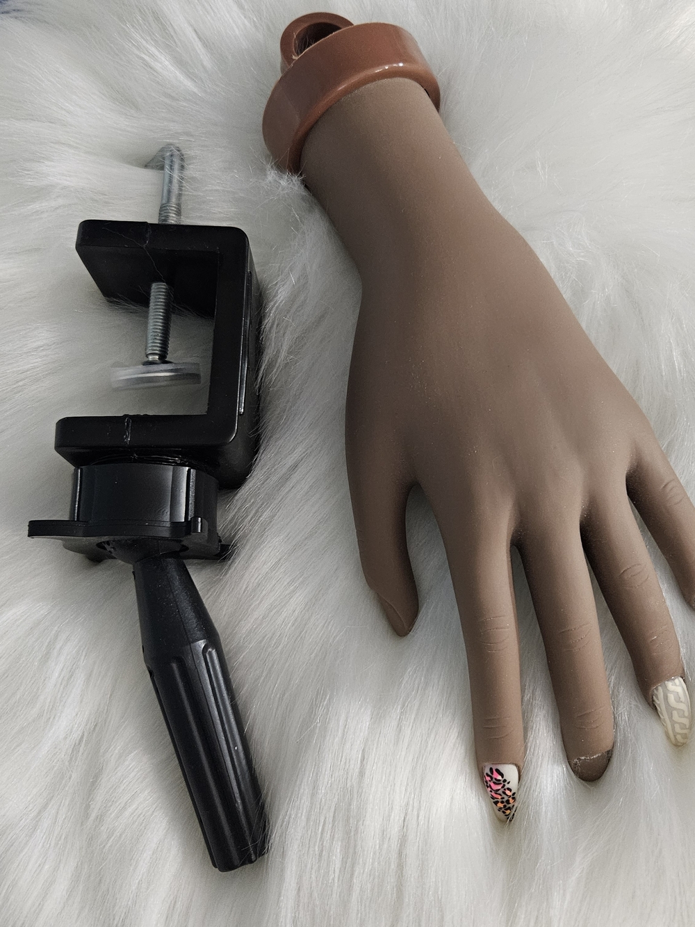 Practice Mannequin Hand for Nail Art – Brown